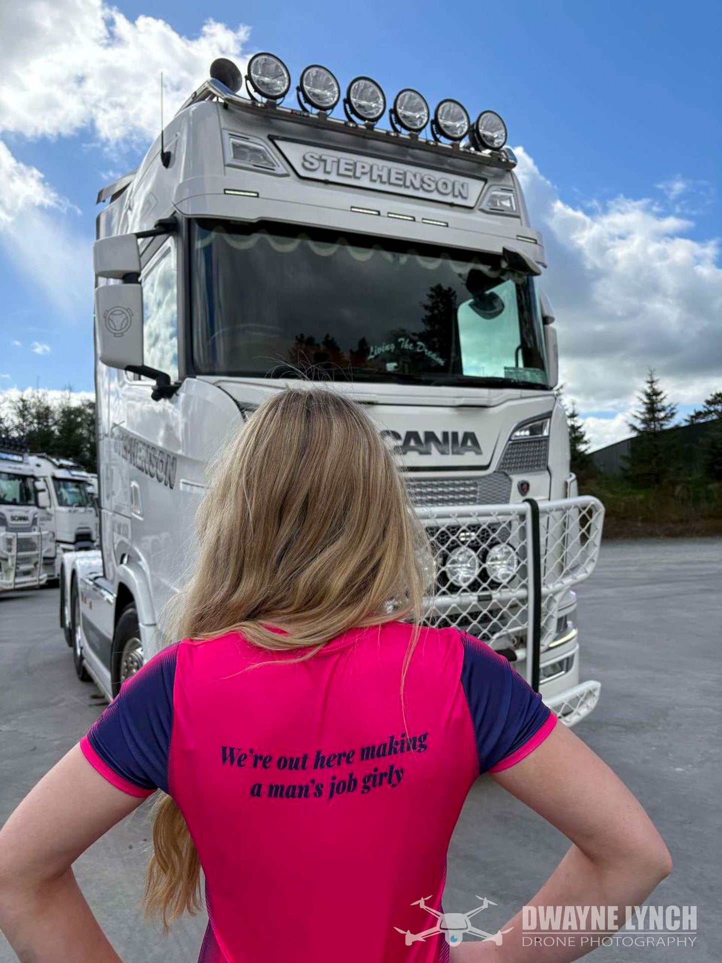 We're out here making a mans job girly!